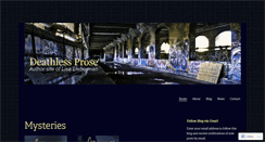 Desktop Screenshot of deathlessprose.com